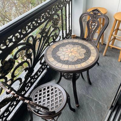 Bộ Bàn Nhôm Đúc Mặt Đá D60