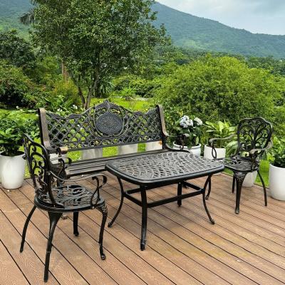 Bàn Ghế Công Viên Ngoài Trời Nhôm Đúc D102