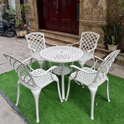 Bộ Bàn Ghế Ngoài Trời Nhôm Đúc T78 + 4 Ghế Ô